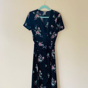 Floral Maxi Wrap dress